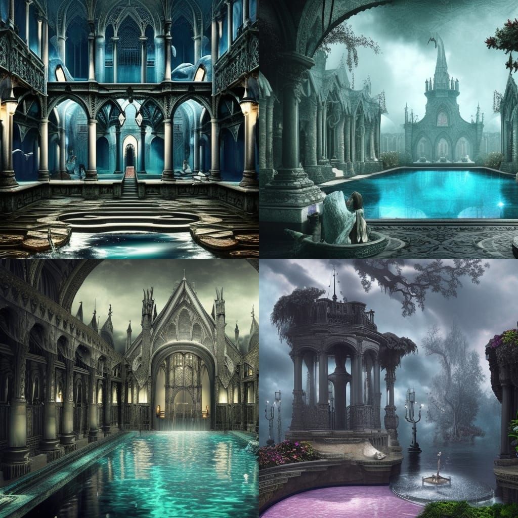 Gothic swimming pool