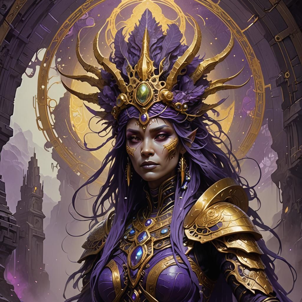 Alien Matriarch Invasion: Dark Fantasy Concept Art