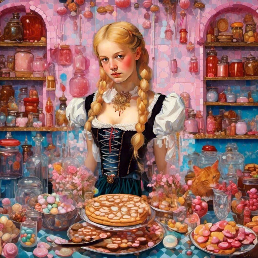 Hyperrealistic Fantasy Portrait in Natural Lighting