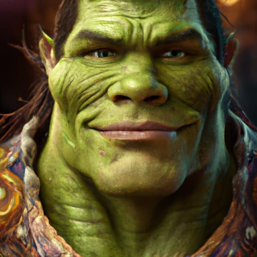 Hyperdetailed Portrait of Shrek in 8K Resolution