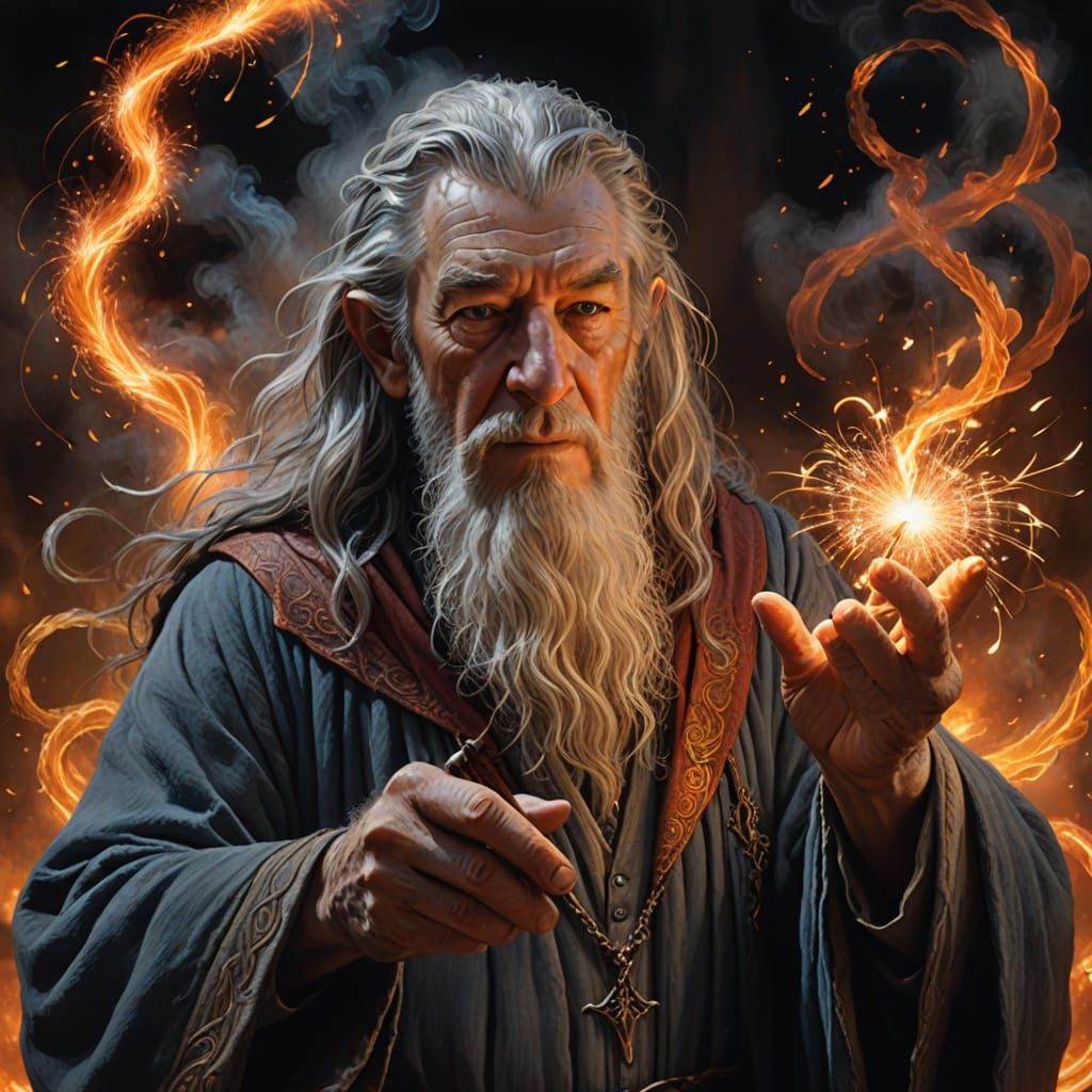 Gandalf the Grey in Cinematic Hyper-Realism