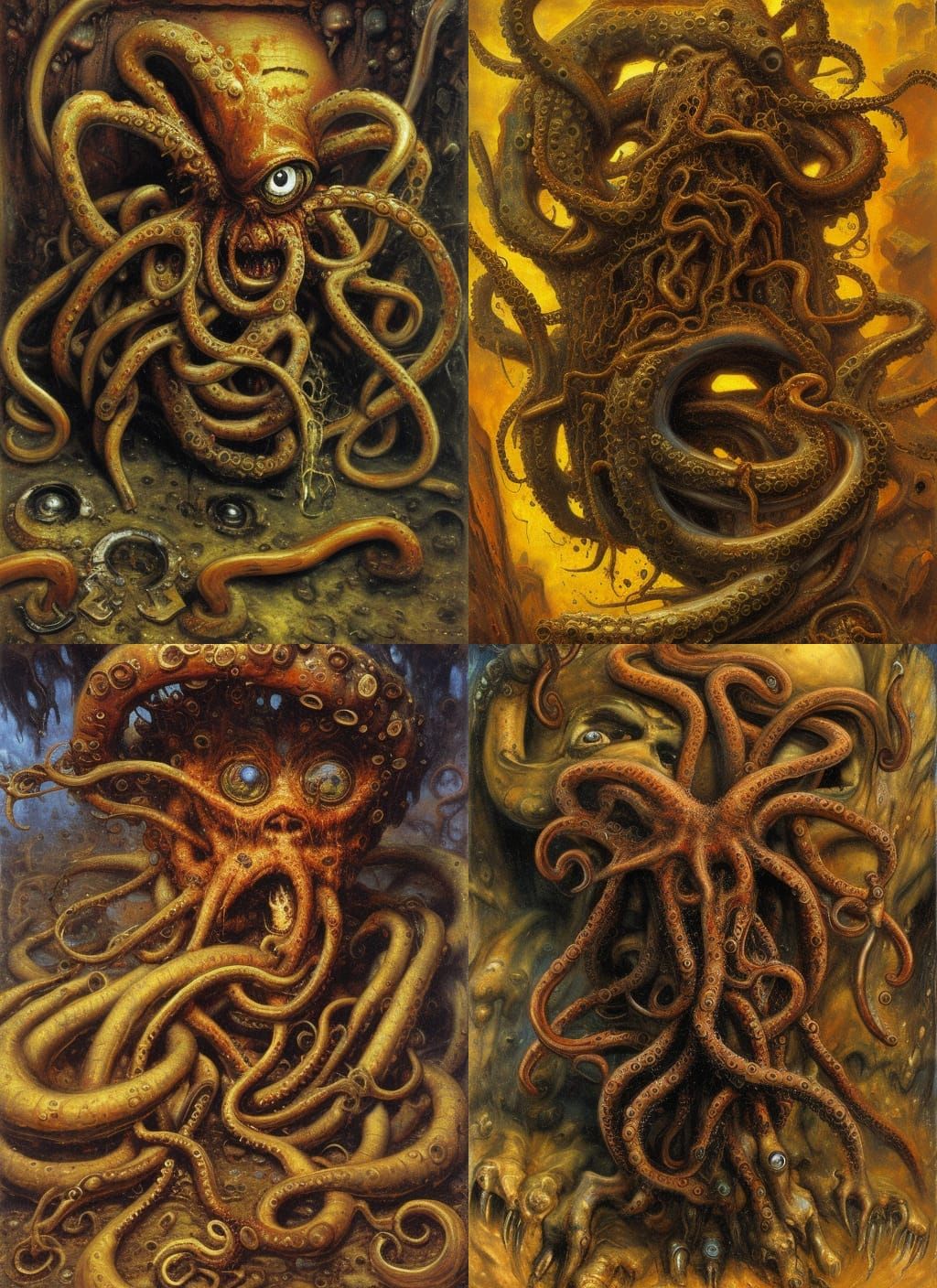 Tentacled Nightmare Emerges from Crypt in 8K