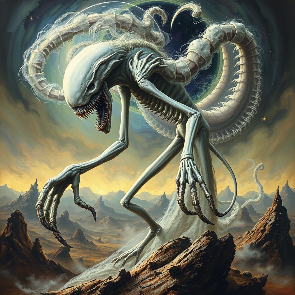 Ethereal Abomination Unveiled in Cosmic Nightmare