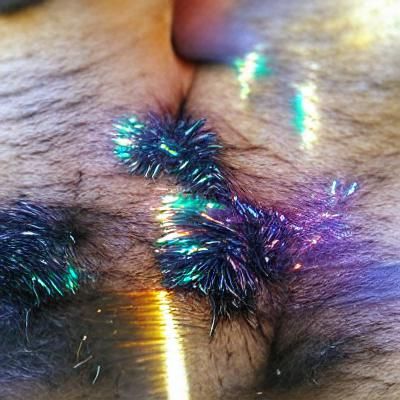 Iridescent Tinsel Pubes: A Unique Visual