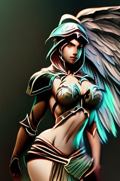 Detailed Portrait of a Feminine Warrior, Hyperdetailed Art