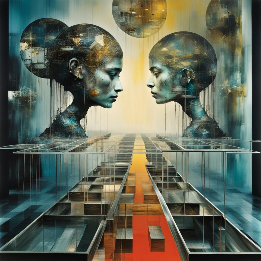 Surreal Steel Mind Trap, Hallucinatory Art