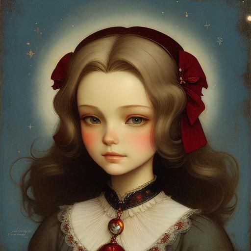 Angel Receives Wings in Storybook Illustration