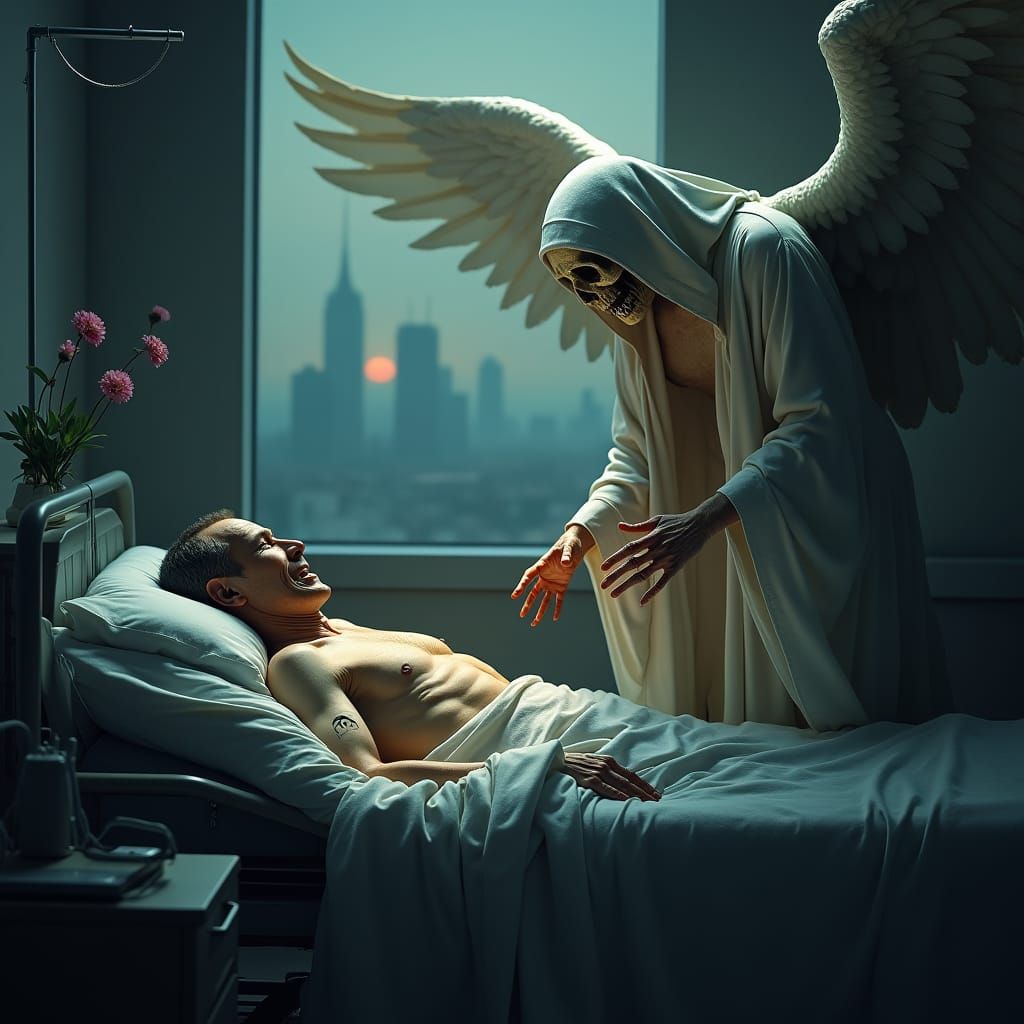 Meeting the Angel of Death: A Matte Painting