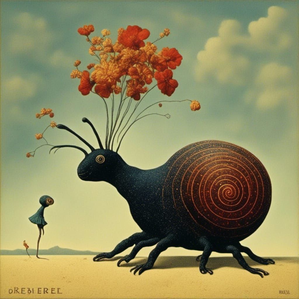 Super Surreal Dreamscape in Abstract Style