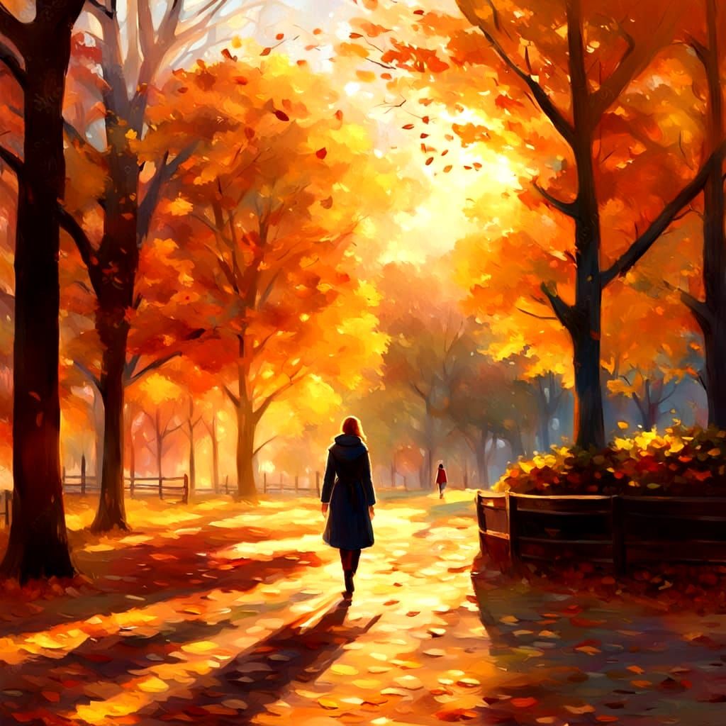 Beautiful Autumn Day Landscape