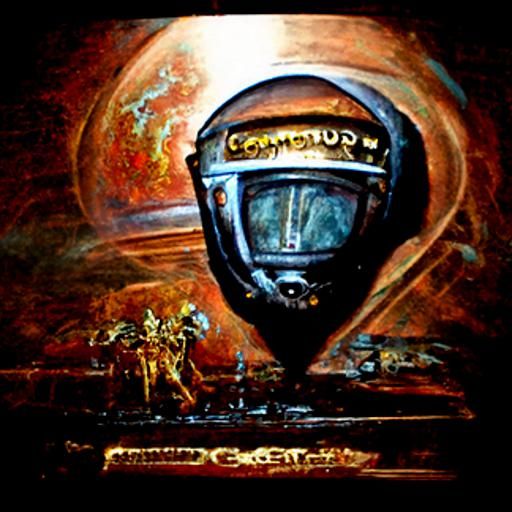 Cosmodrome Scene in Oil Painting Style