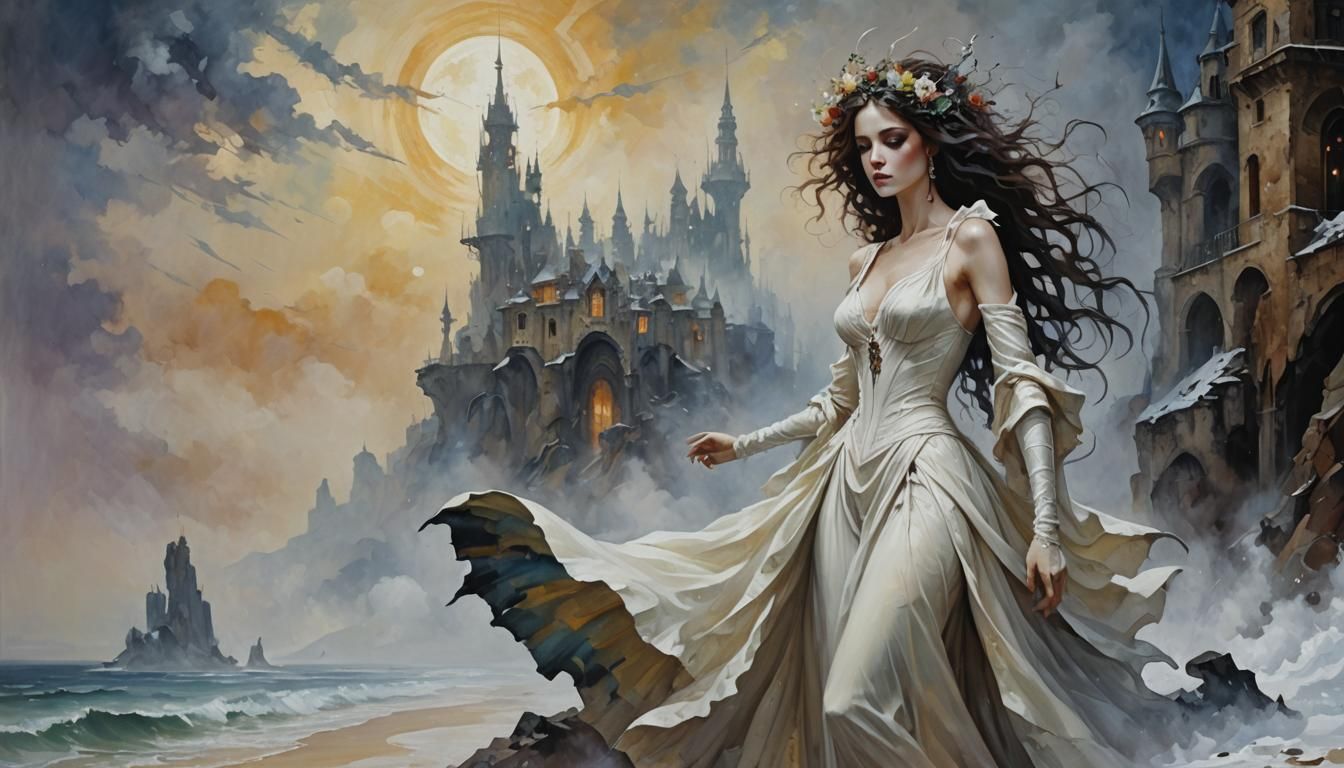 Elegantly Macabre Masterpiece in Burtonesque Style