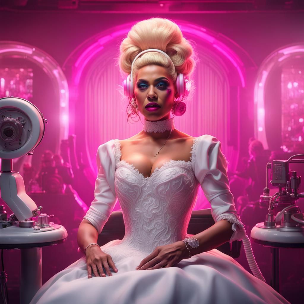 Campy Drag Queen Hypnosis: Detailed Fantasy Art