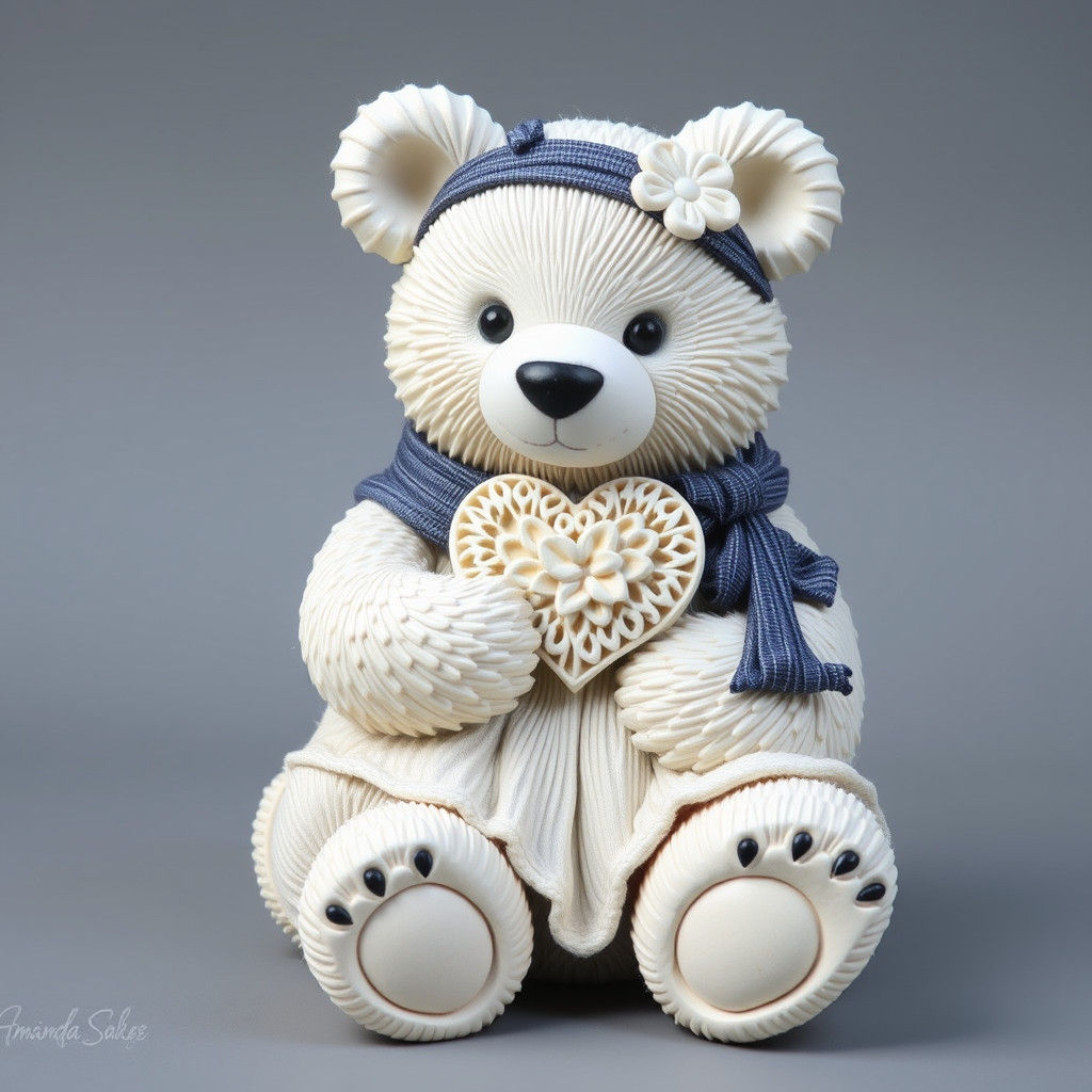 Grandmother Bear Reading: A Surrealist Fairytale