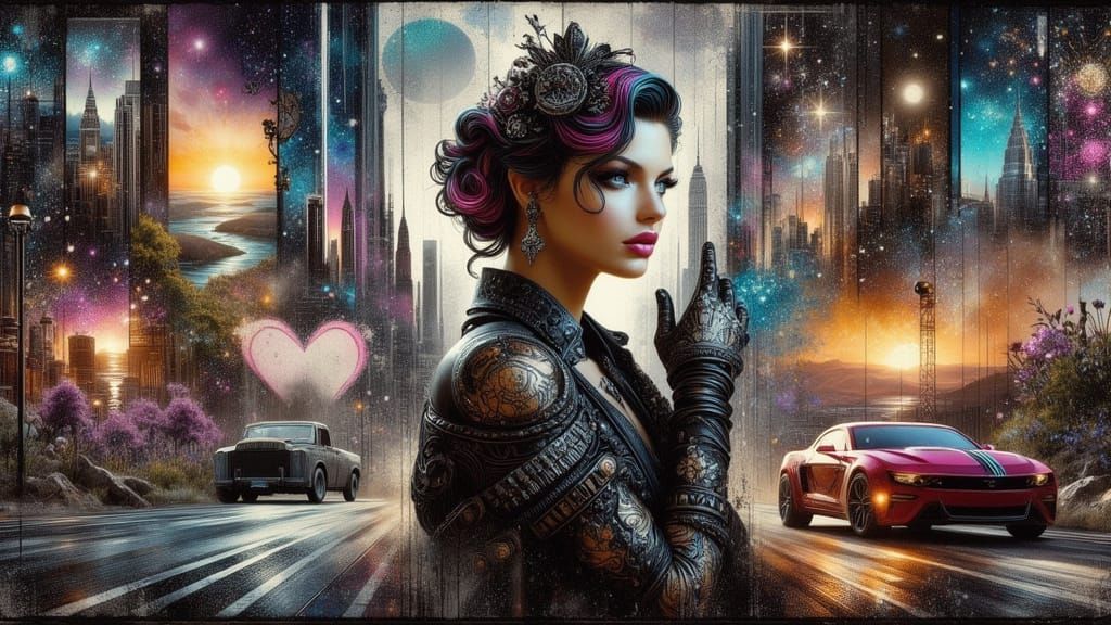 Elegant Figures on the Boulevard of Broken Dreams