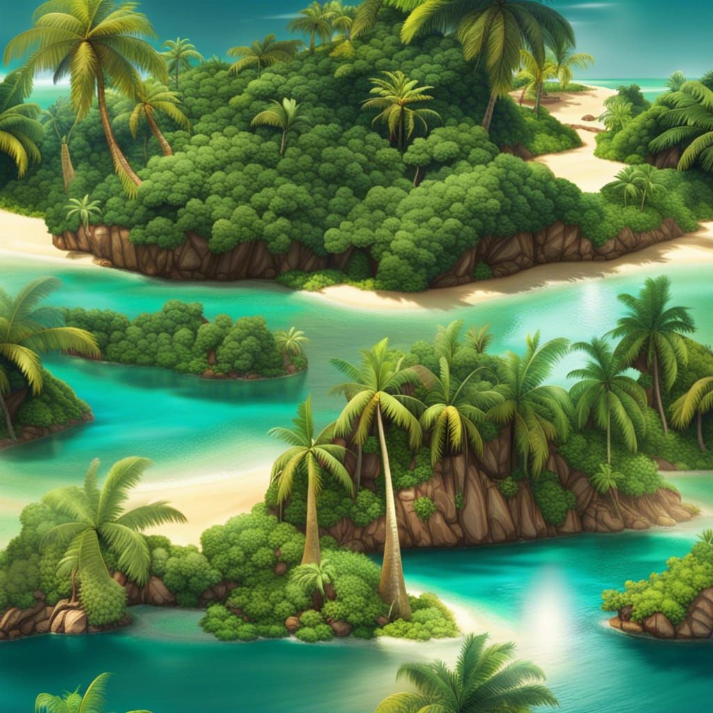 Sun-Kissed Tropical Islands: A Stunning Vista