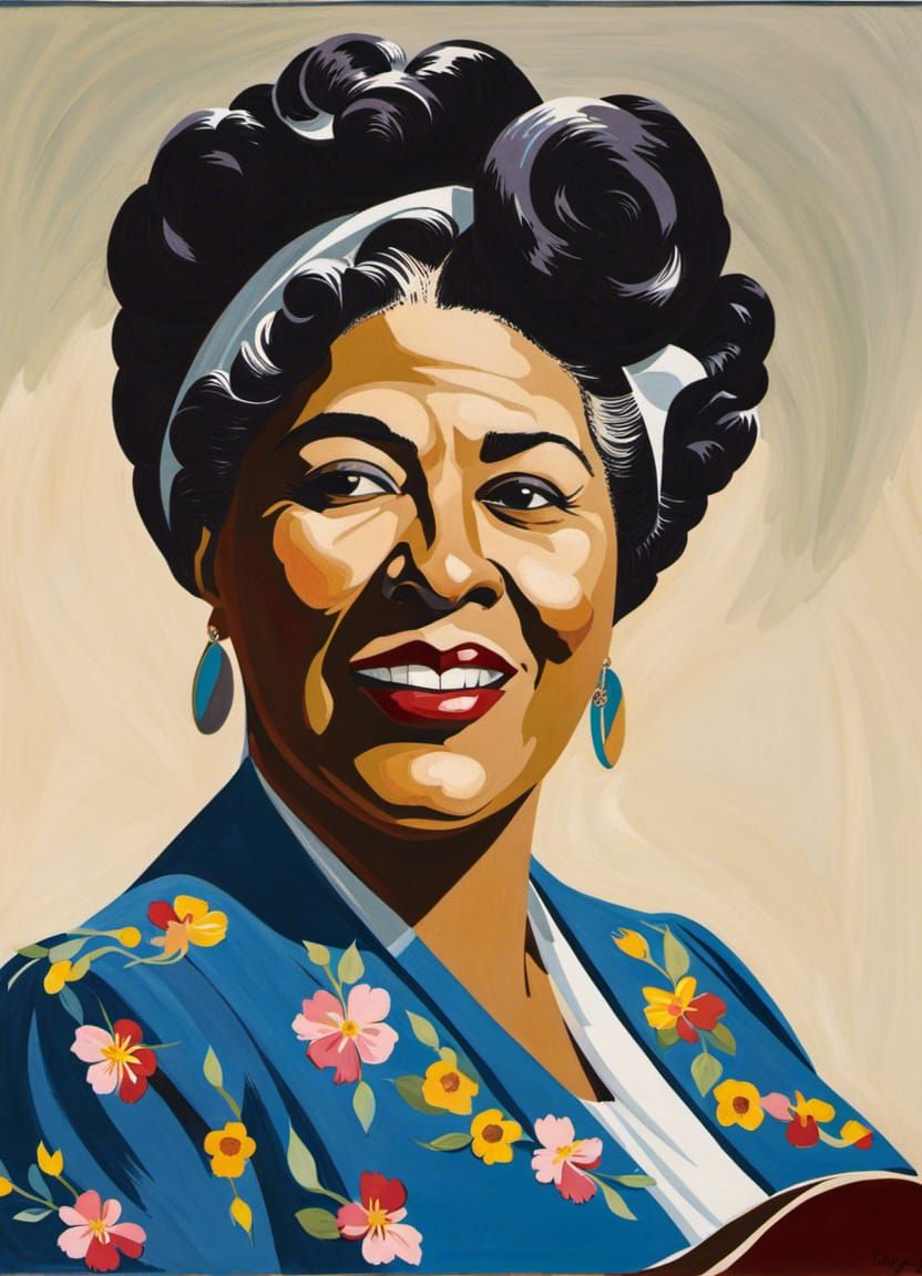 Gouache Portrait of a Celebrated Musician