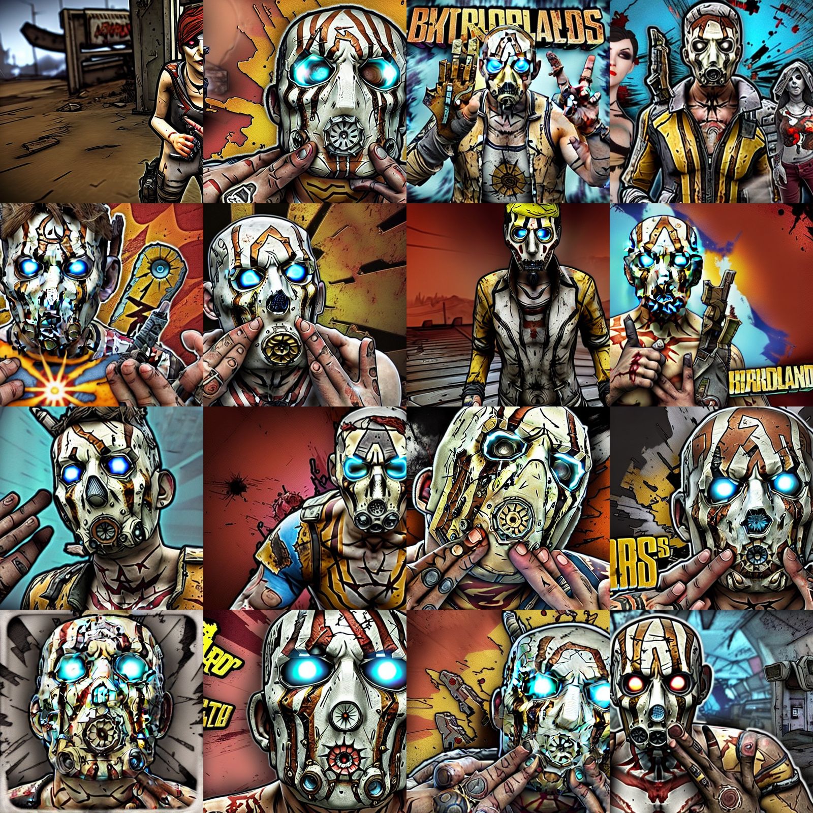 Borderlands Psycho Character Illustration