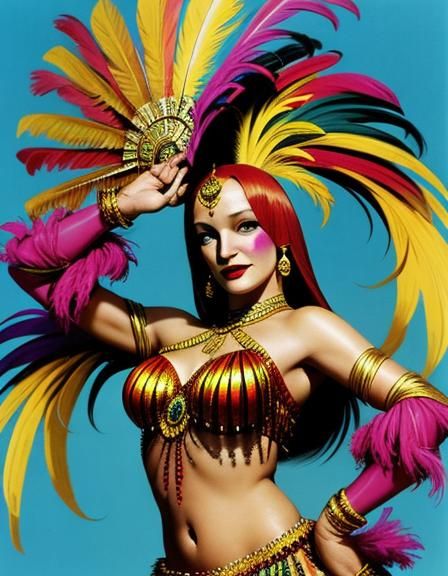 Uma Thurman in Rio Carnival