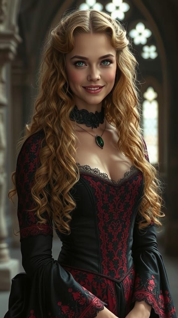 Ethereal Bride of the Undead in Medieval Castle