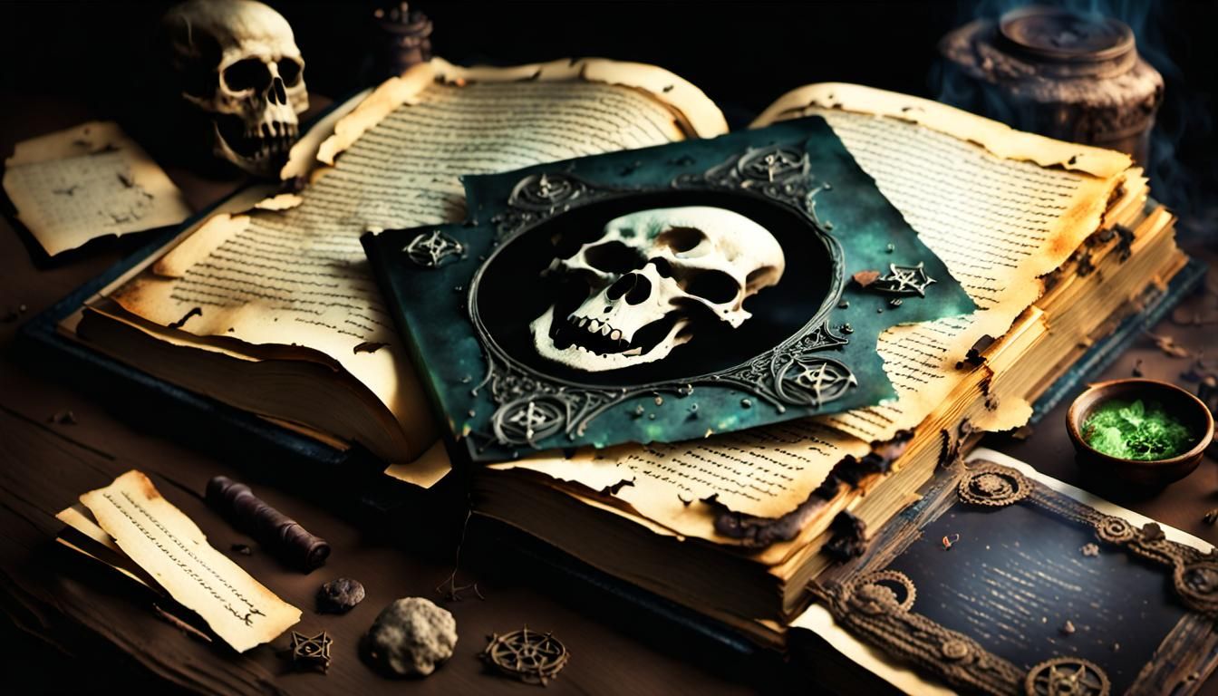 A Pop-Up book called "Grimoire the Necronomicon Ex-Mortis" from the movie The Evil Dead