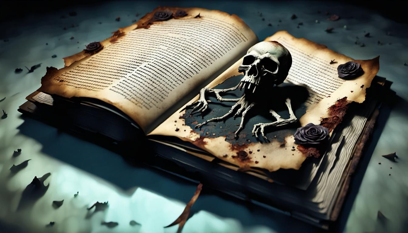 A Pop-Up book called "Grimoire the Necronomicon Ex-Mortis" from the movie The Evil Dead
