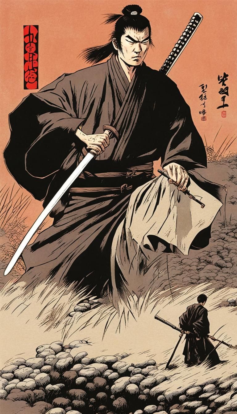 Lone Wolf and Cub in Underground Comix Style