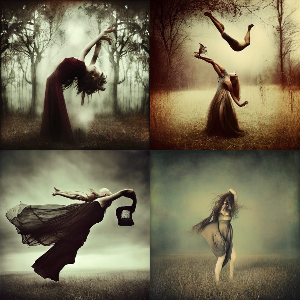 Ethereal Woman Portrait in Fine Art Style