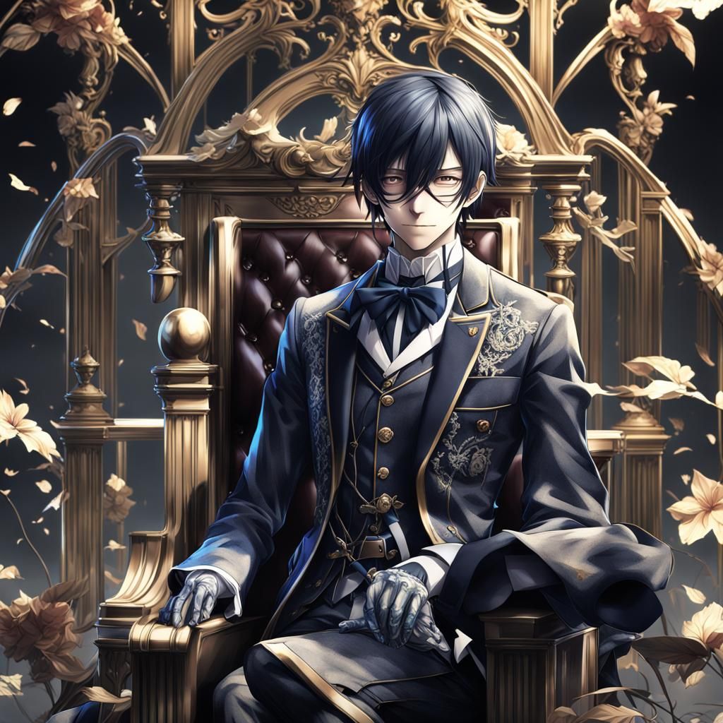 Black Butler Ciel Phantomhive in 3D Anime Style