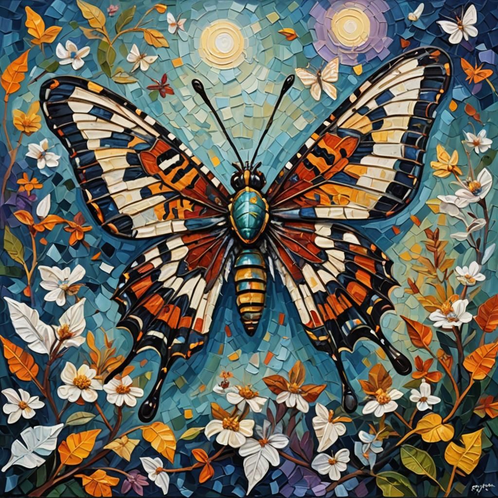 The giant zebra moth is larger than the pirate ship on which...