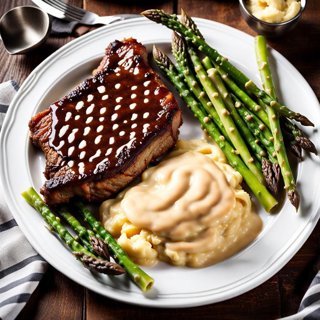 Magical Country-Fried Steak in Hyperrealistic Splash Art