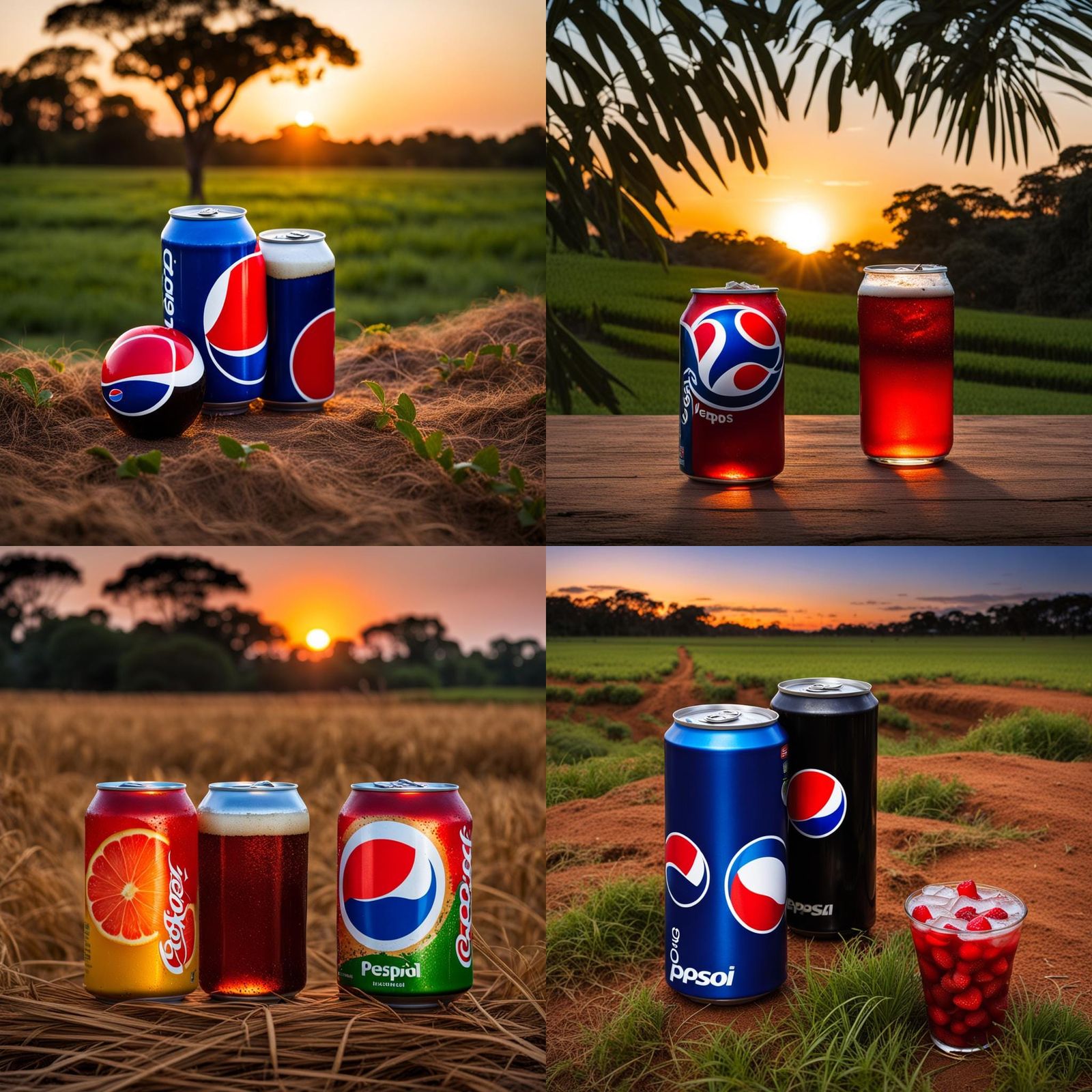 Guarana and Pepsi in Love at Sunset