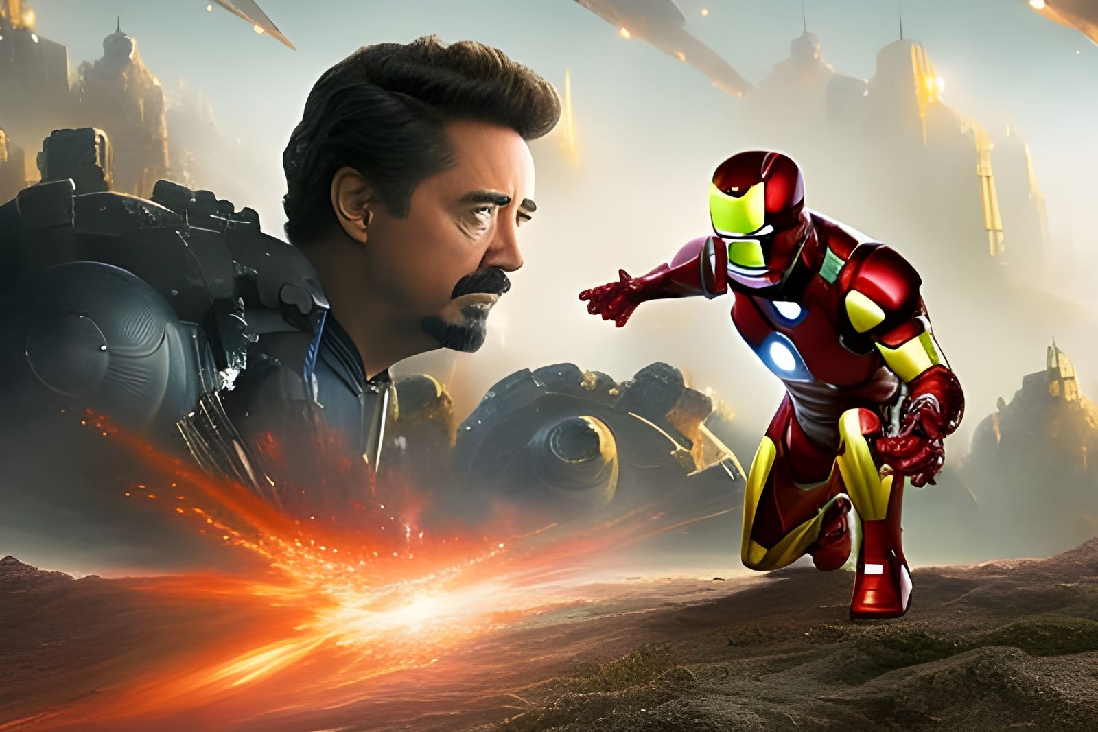 Surreal Family Dissects Iron Man Suit