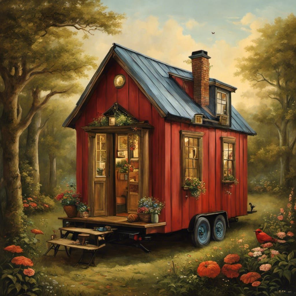 Bohemian Tiny House in Dreamy Style