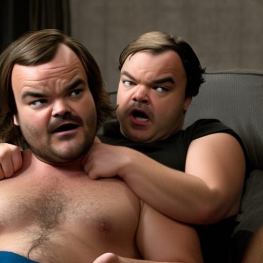 Jack Black: Compromising AI-Generated Image