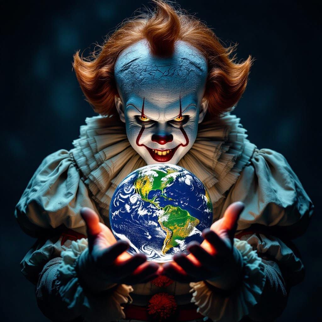 Pennywise Holding Earth in Eerie Spotlight