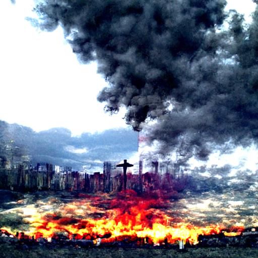 World Ablaze: AI Interpretation