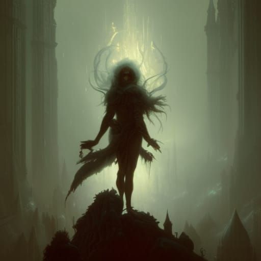 Nightmare in a Box: Detailed Matte Painting