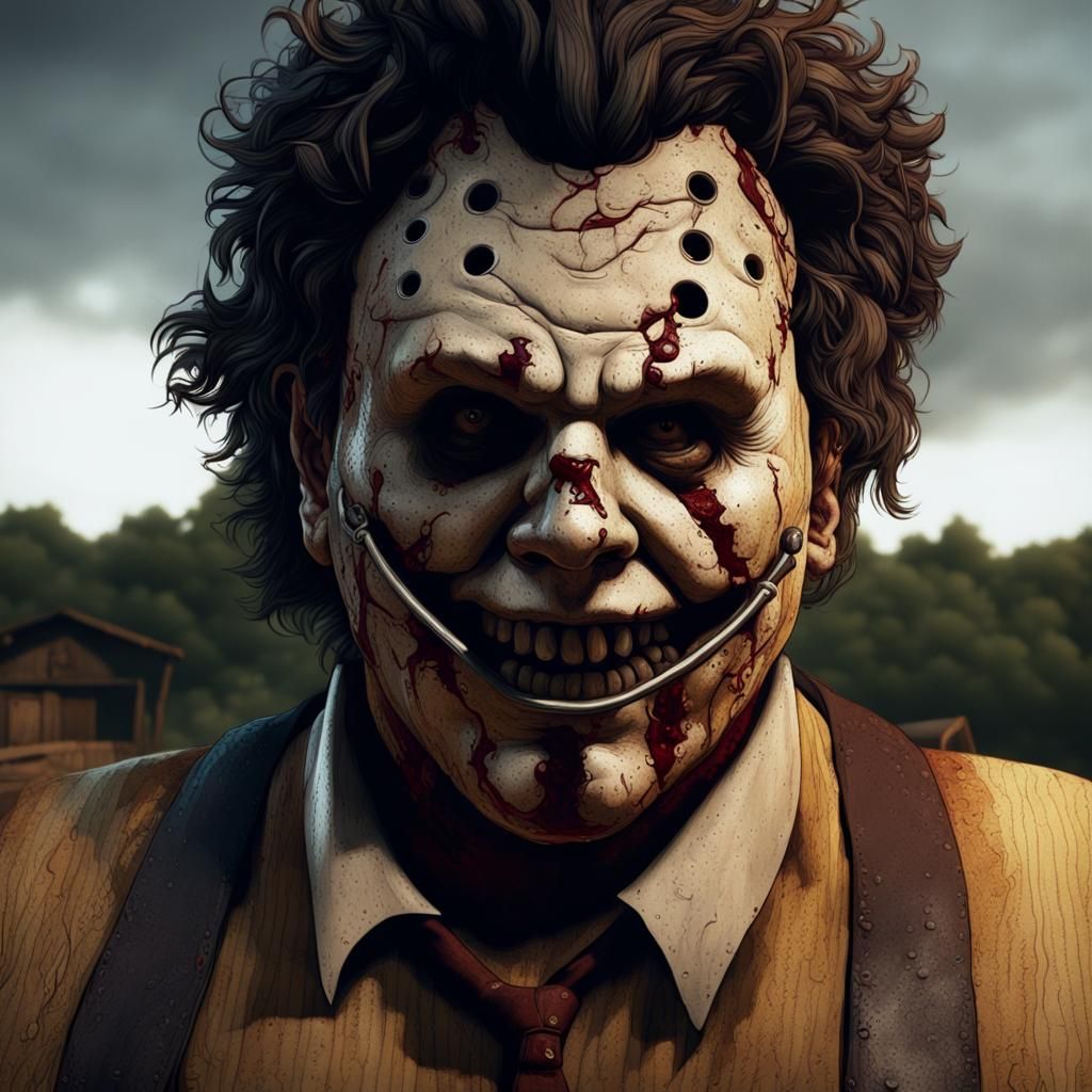 Leatherface Close-Up: Detailed Matte Painting