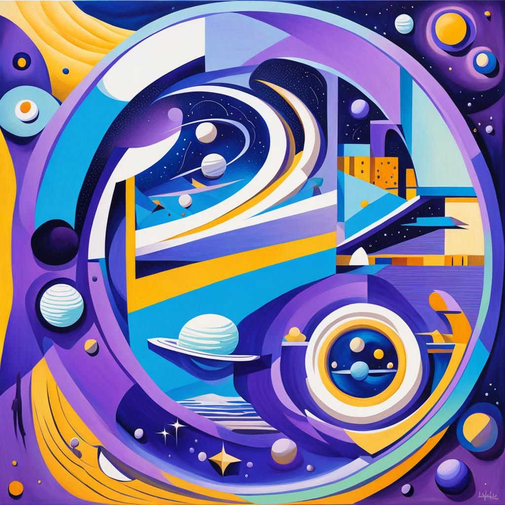 Cosmic Dreamscape: Multiverse Portal with Astronaut