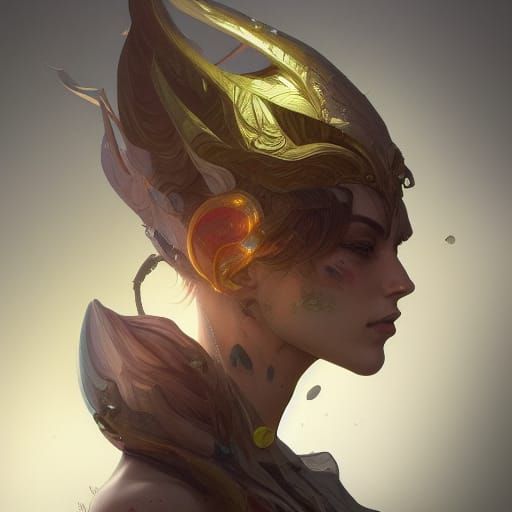 Earth Elf Portrait in Detailed Fantasy Style