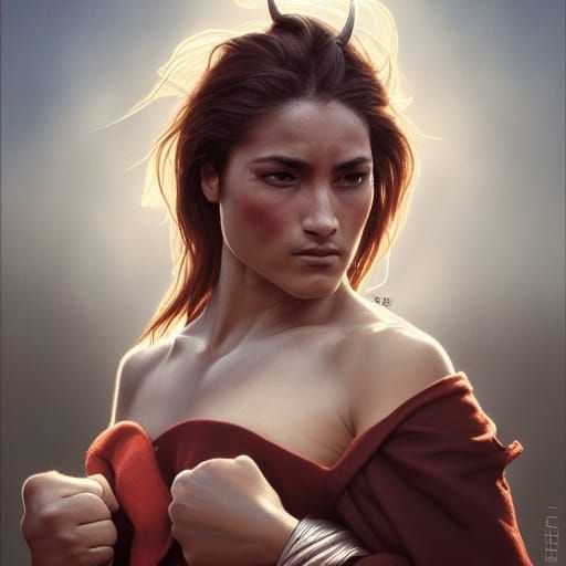 Matador's Defiance: A Portrait of Courage