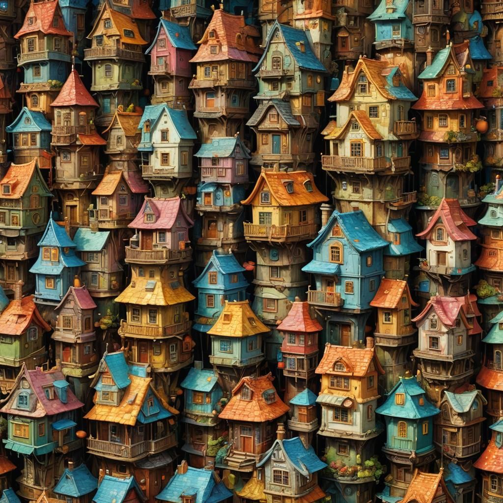 Cake Houses: Maximalist Fantasy Masterpiece