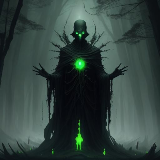 Ethereal Notification Creature in Dark Fantasy Style