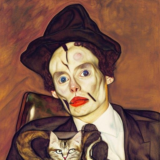 Cat Accountant in Formal Suit: Fine Art Portrait