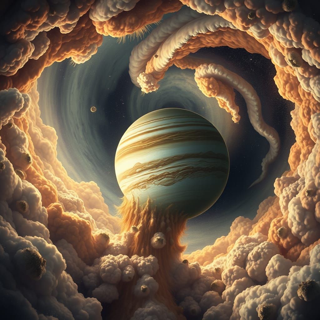 Gas Giant in Cosmic Abyss: A Surreal Descent into the Unknow...