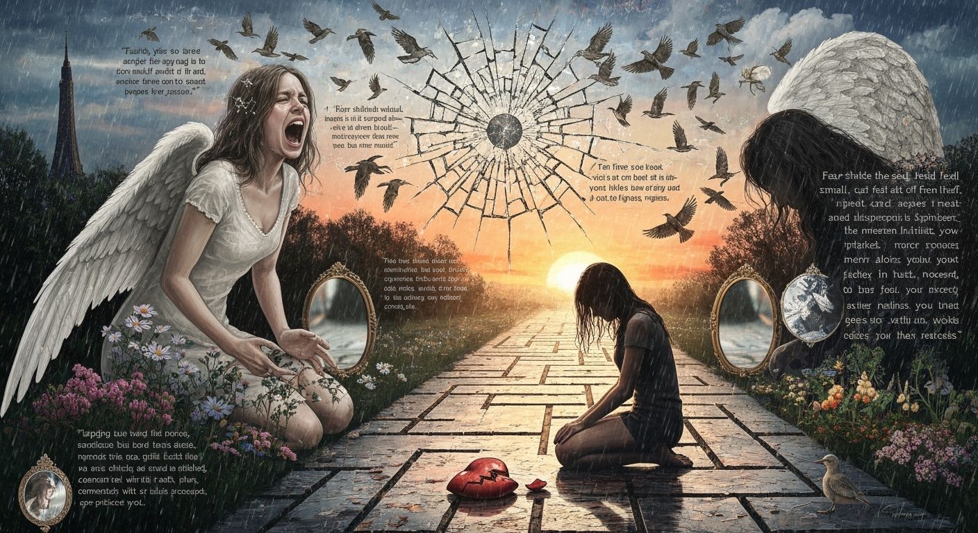 Angel of Memories Screaming in Mirror Labyrinth