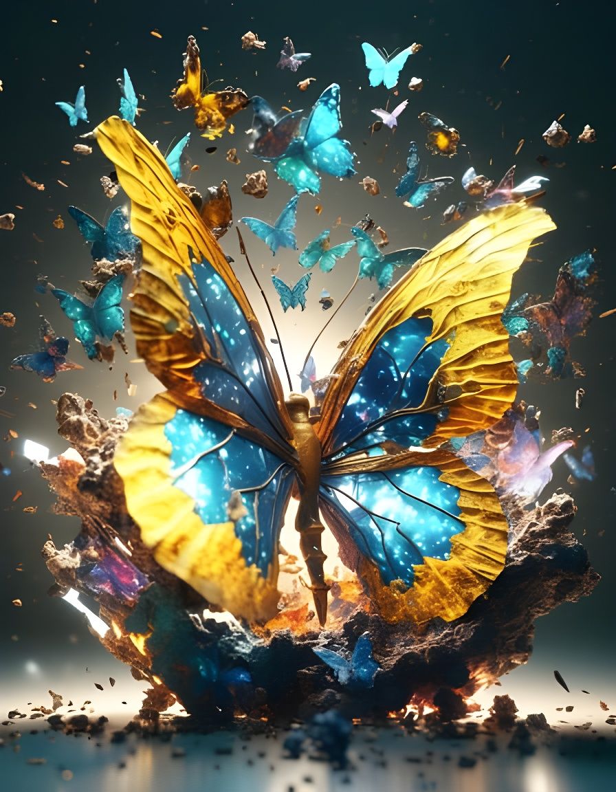 Simple Gold Texture in Digital Art