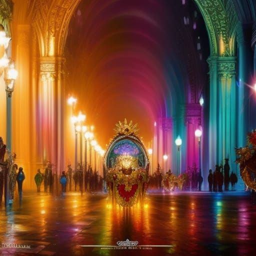 Rococo Masquerade Ball in Venetian Mardi Gras Style