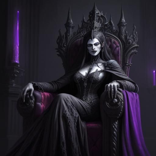 Count Goonula: A Grotesque Portrait in Gothic Throne Room